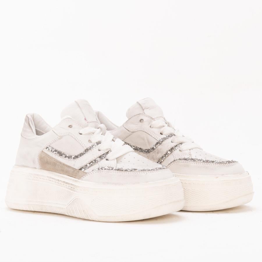 Gusse Anifel Kadın Hakiki Deri Vintage Sneaker Ayakkabı 8600