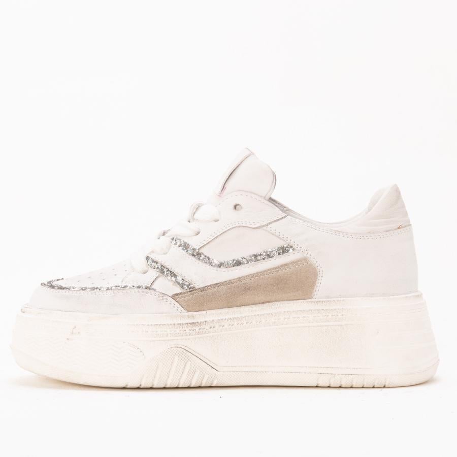 Gusse Anifel Kadın Hakiki Deri Vintage Sneaker Ayakkabı 8600