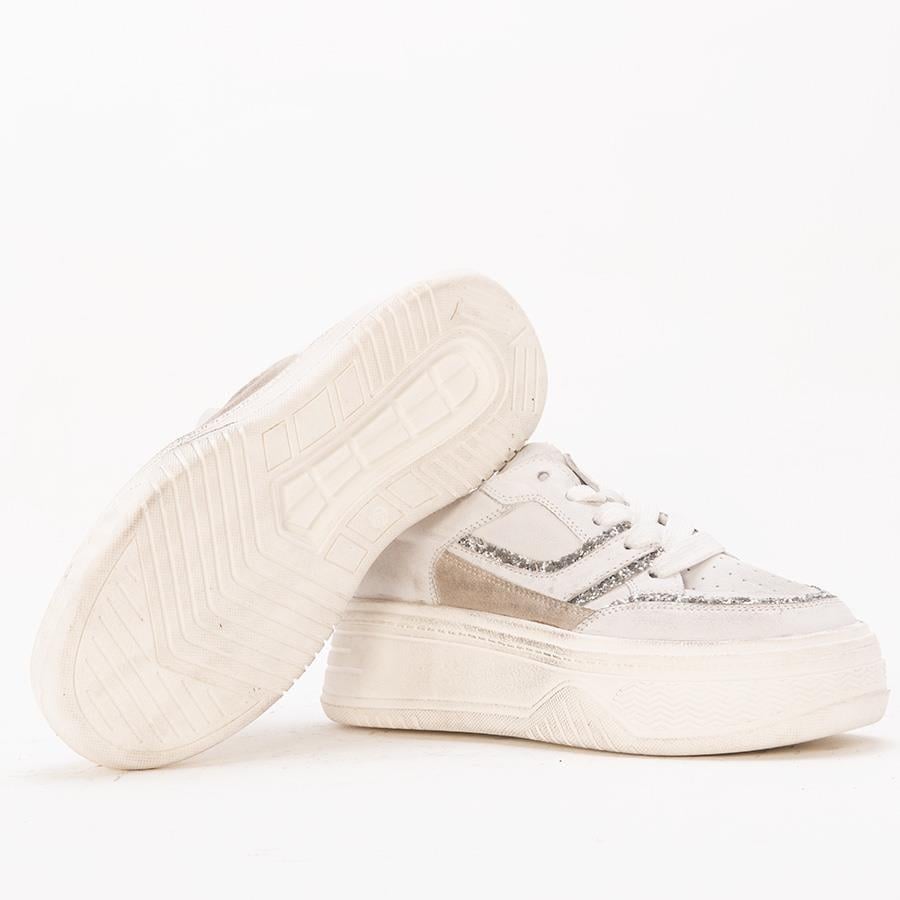 Gusse Anifel Kadın Hakiki Deri Vintage Sneaker Ayakkabı 8600