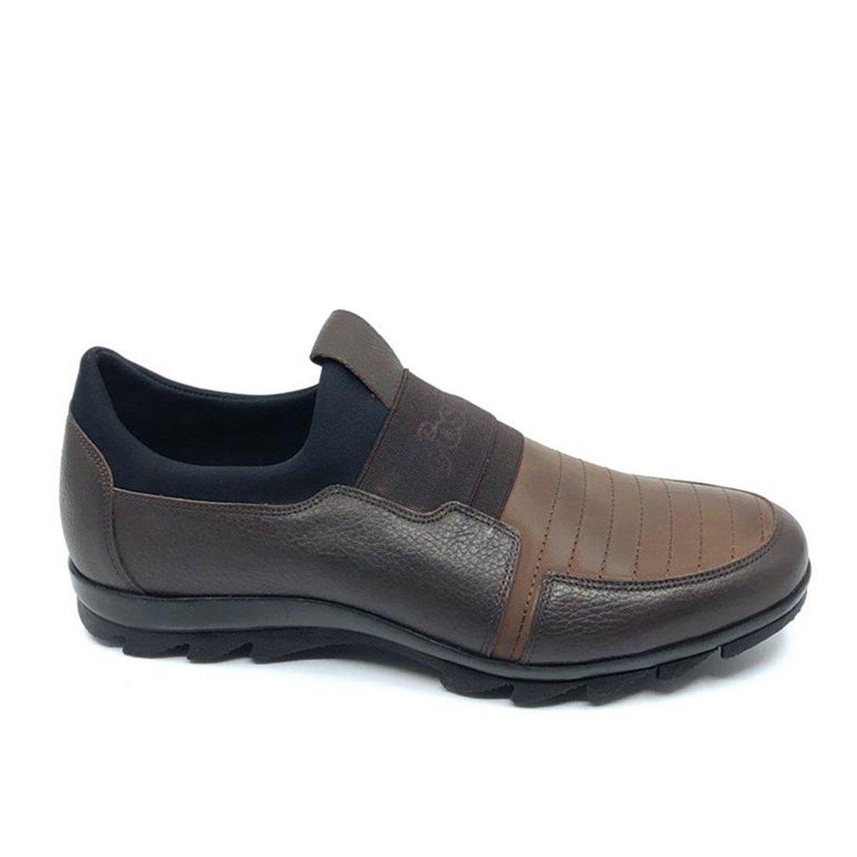 Hakiki Deri Casual Kahverengi Kauçuk Taban Erkek Kışlık Ayakkabı 8580 553 636