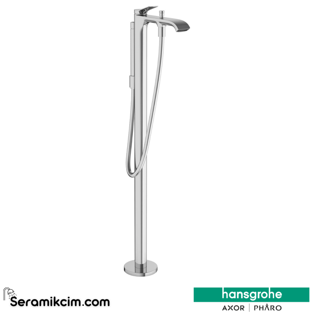 Hansgrohe Vivenis Tek Kollu Küvet  Banyo Bataryası Yerden Krom 75445000