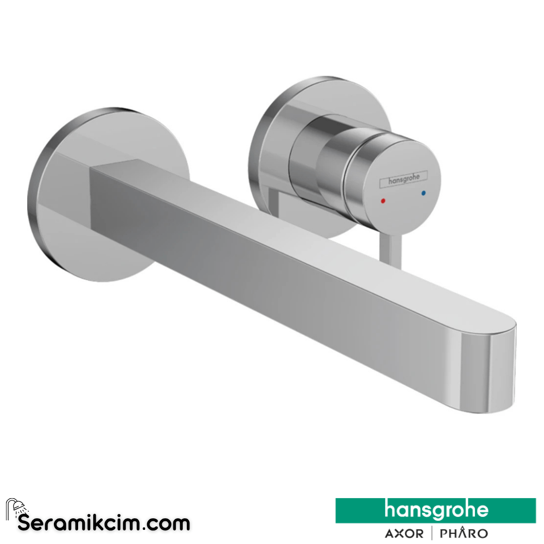 Hansgrohe Finoris Tek Kollu Ankastre Lavabo Bataryası 22,5 Cm Gaga İle Krom 76050000