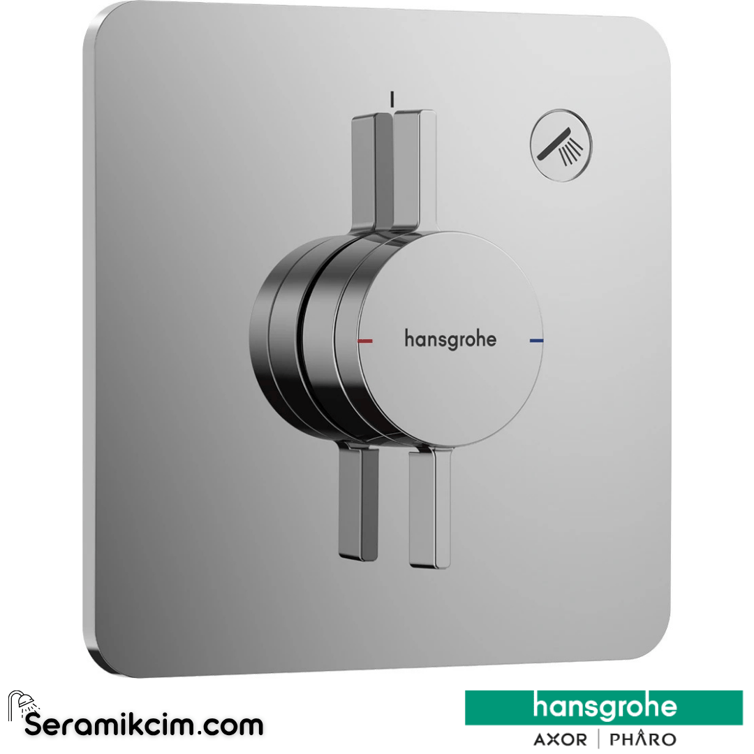 Hansgrohe Duoturn Q Ankastre Banyo Bataryası 1 Çıkış Krom 75614000