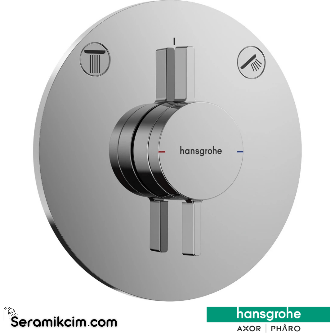 Hansgrohe Duoturn S Ankastre Banyo Bataryası 2 Çıkış Krom 75418000