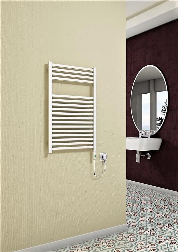 Barbados Elektrikli Havlupan 600 Watt 500x800 Beyaz (On/Off Düğmeli)