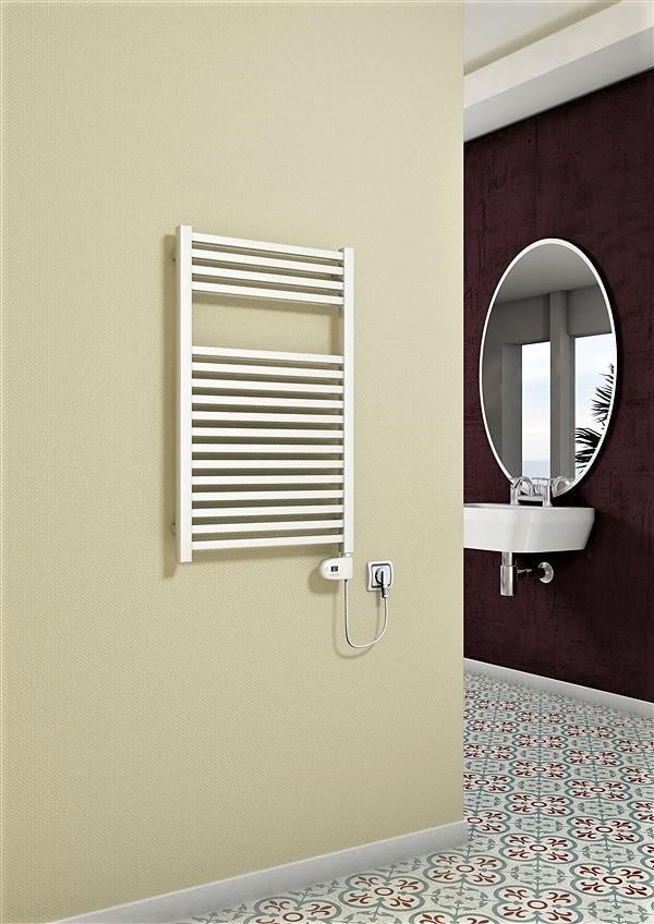 Barbados Elektrikli Havlupan 600 Watt 500x800 Beyaz (Thesis Termostat)