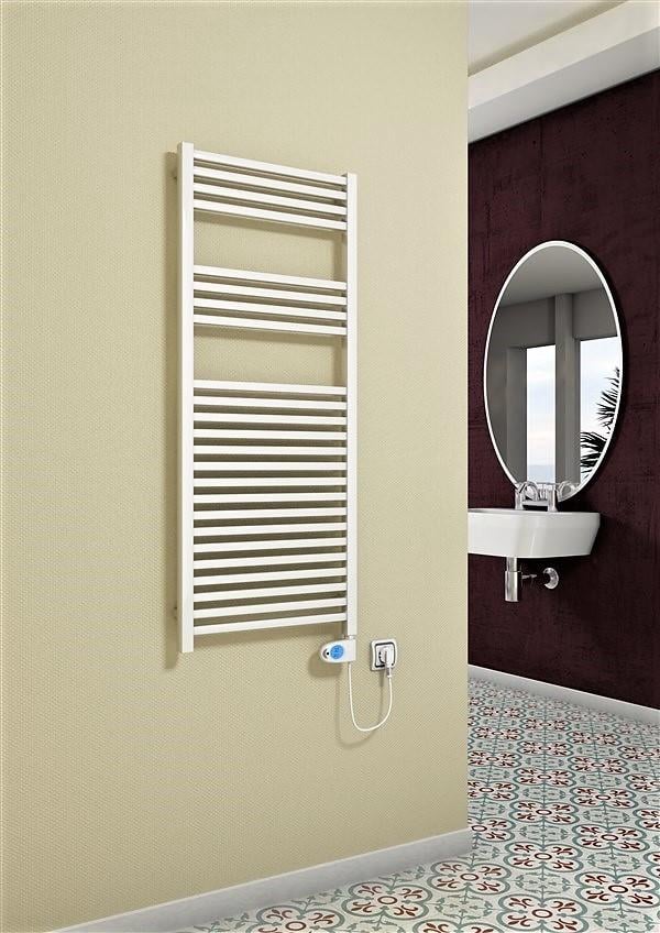 Barbados Elektrikli Havlupan 600 Watt 500x1200 Beyaz (Musa Termostat)