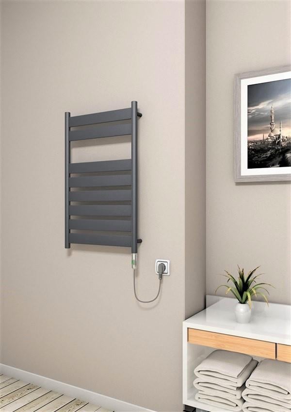 Bora Bora Elektrikli Havlupan 300 Watt 500x800 Antrasit (On/Off Düğmeli)