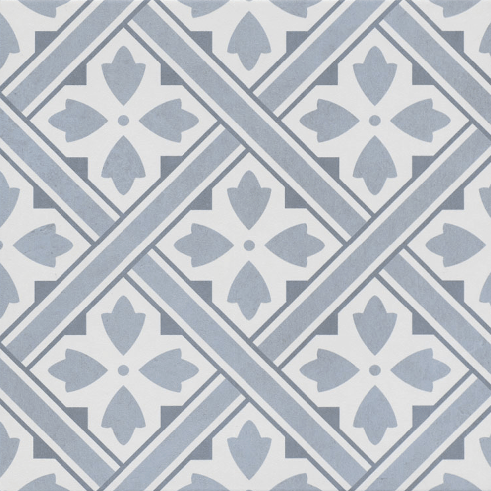 Çanakkale Seramik Gs-D4876 Ornament Geo Mavi 33X33 - 310100904576