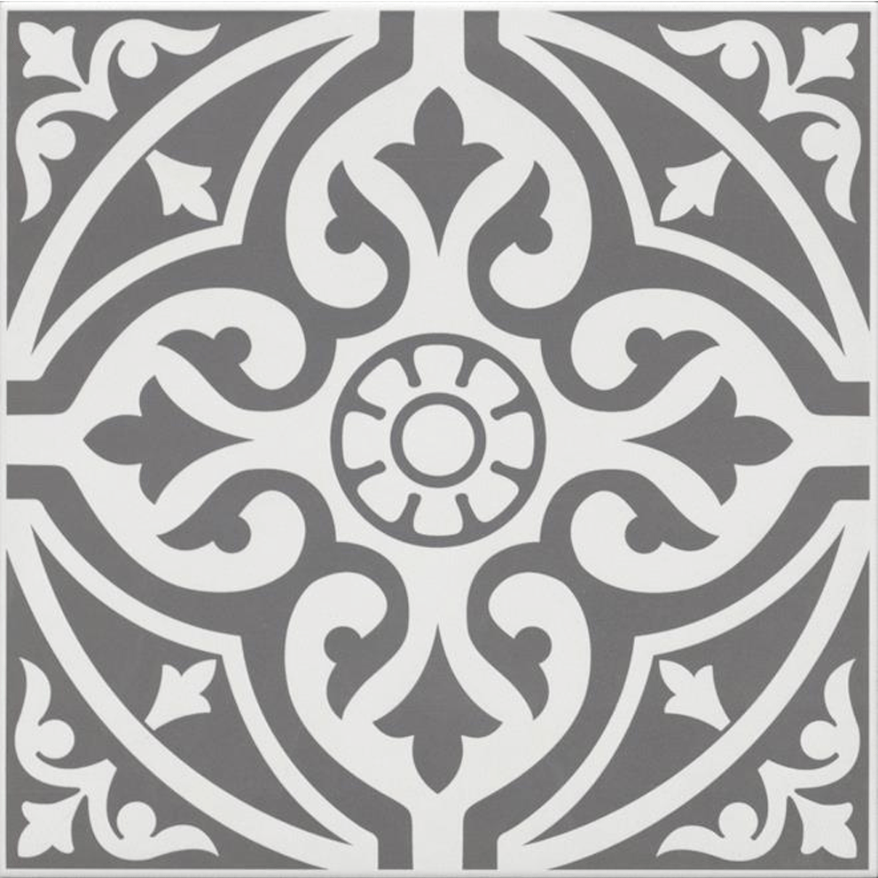 Çanakkale Seramik Gs-D4878 Ornament Klasik Siyah 33X33 - 310100904578