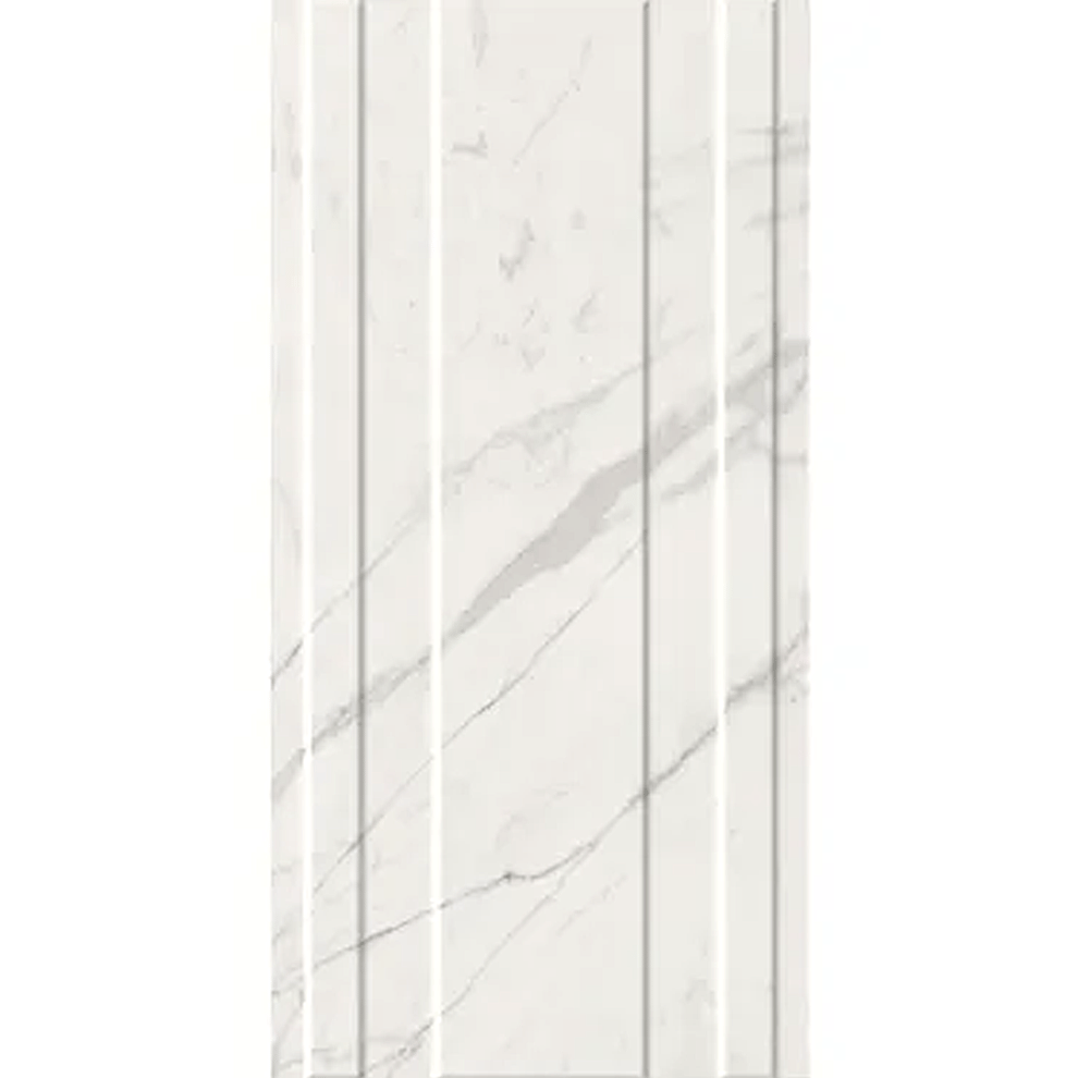 Çanakkale Seramik Rp-5433R Sandra Beyaz Çizgili Dekor Rektifiye   40X80 R - 310100203823