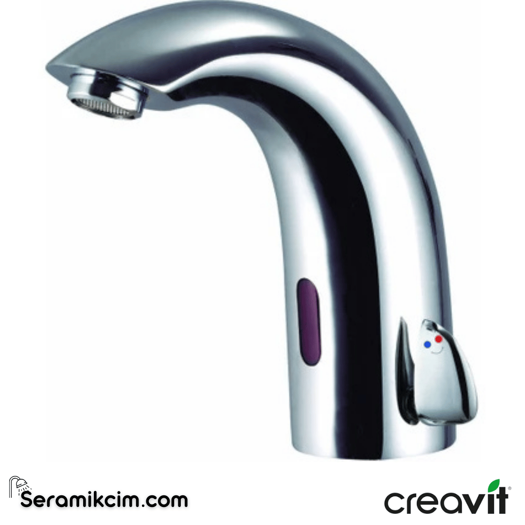 Creavit Fotoselli Lavabo Armatürü Çift Su Girişli AC/DC BT.ES2210 - BT.ES2210