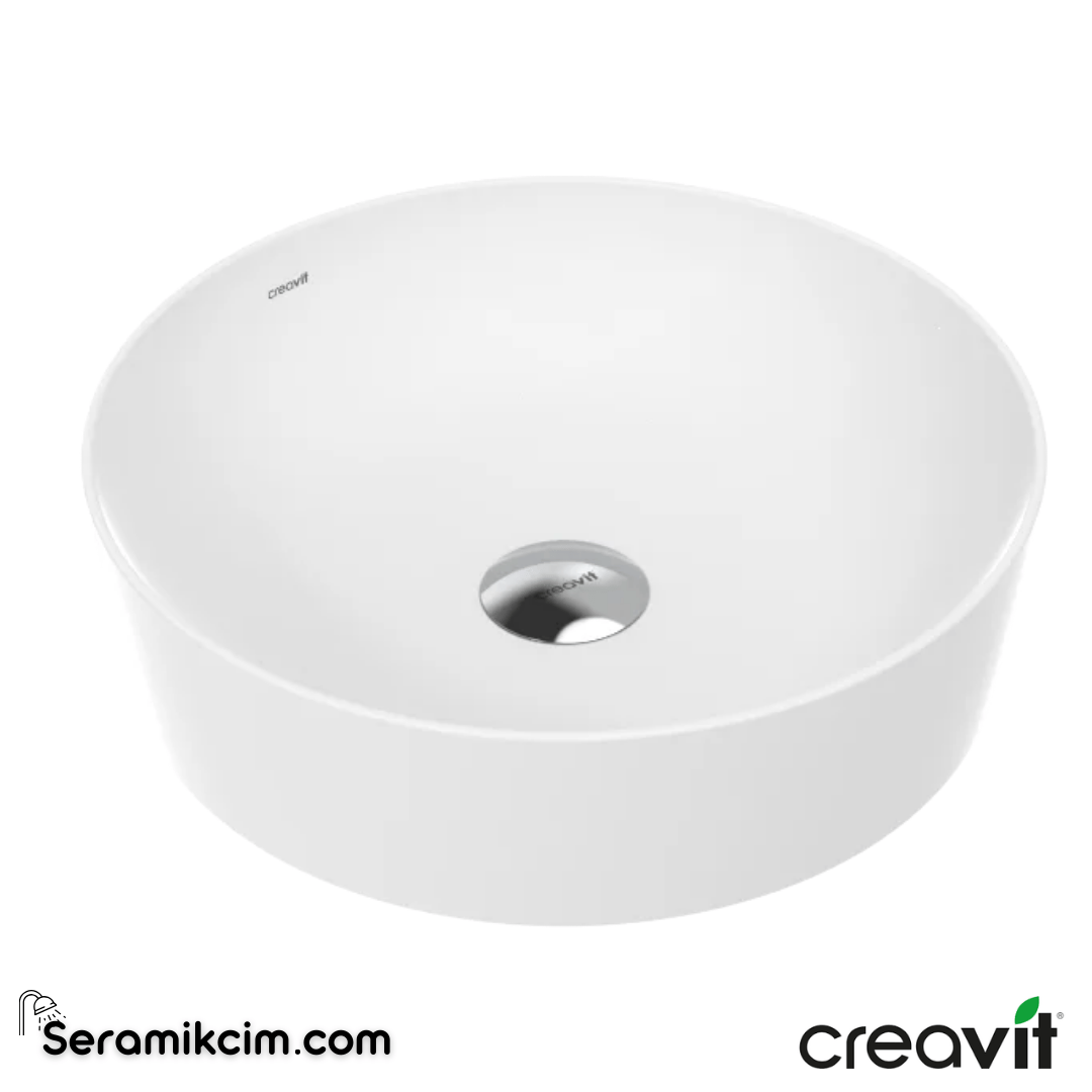 Creavit Ultra Yuvarlak Çanak Lavabo 40cm Extra Beyaz UL140-00CB00E-0000 - UL140-00CB00E-0000