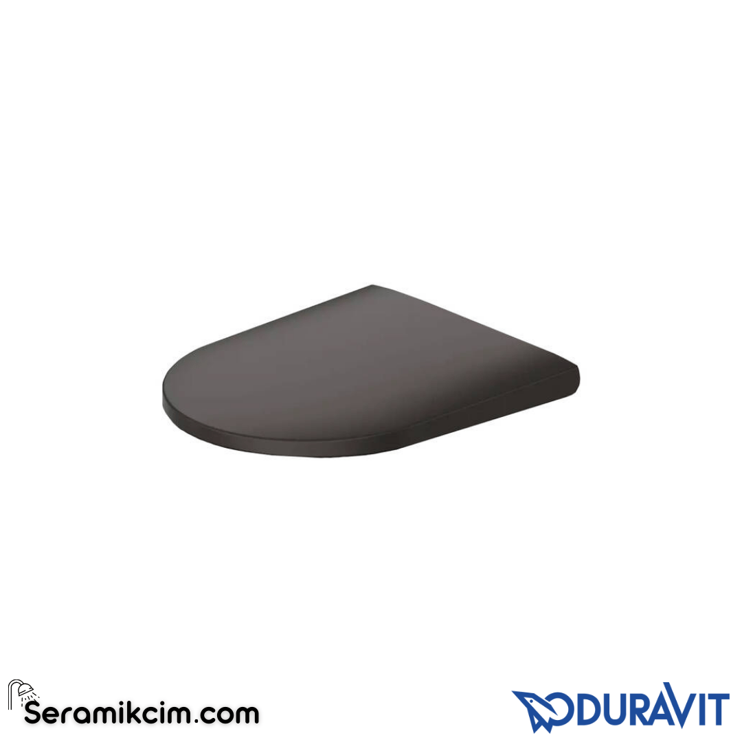 Duravit D-Neo Klozet Kapağı, Yavaş Kapanır, Mat Antrasit 21698900 - 21698900