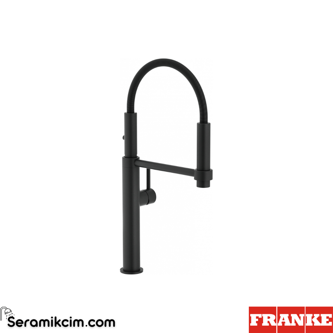 Franke Pescera Spiralli Mutfak Armatürü Mat Siyah 115.0545.136