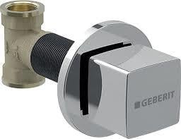 Geberit Ankastre Stop Valf Seti, Kare, Parlak Krom - 616.008.21.1