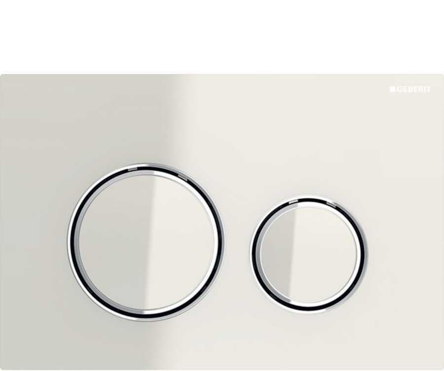 Geberit Sigma21 Kumanda Paneli Çift Basmalı Kum Grisi Cam / Krom - 115.884.JL.1