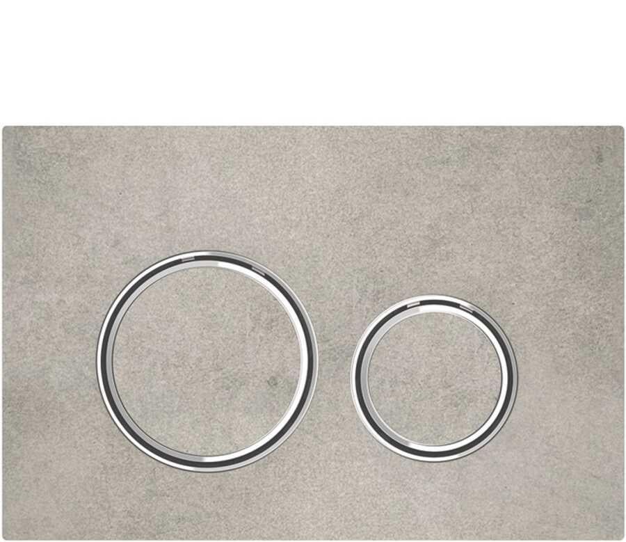 Geberit Sigma21 Kumanda Paneli Çift Basmalı Beton / Krom - 115.884.JV.1
