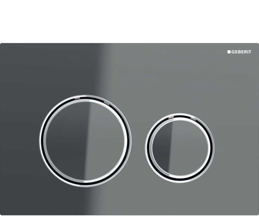 Geberit Sigma21 Kumanda Paneli Çift Basmalı Antrasit Cam / Krom - 115.884.JK.1