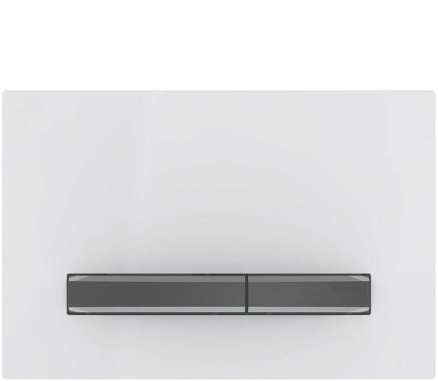 Geberit Sigma50 Kumanda Paneli Çift Basmalı Beyaz / Siyah Krom - 115.671.11.2