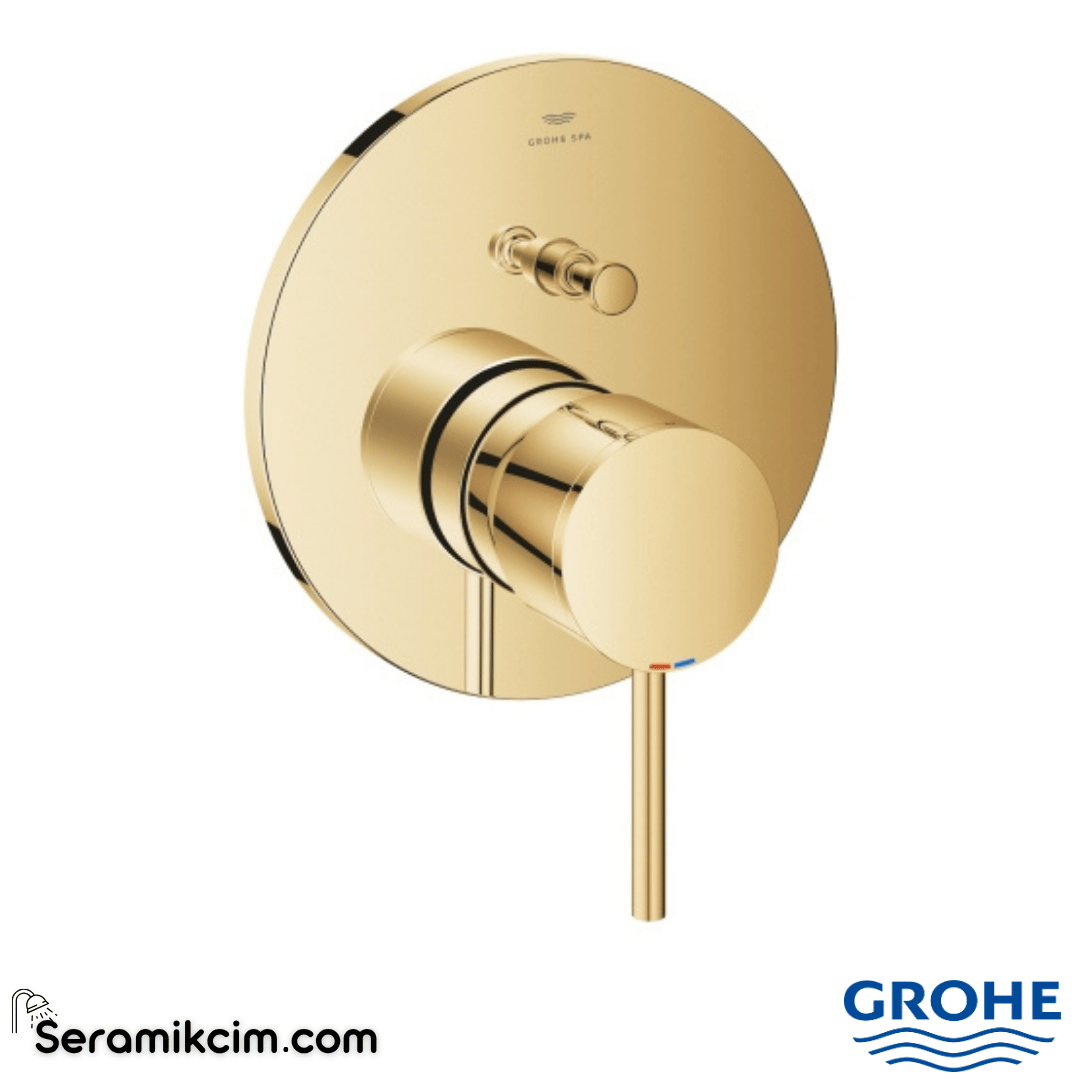 Grohe Atrio Ankastre Banyo/Duş Bataryası (Sıva Üstü Grubu), Parlak Bakır 24355DA0 - 24355DA0
