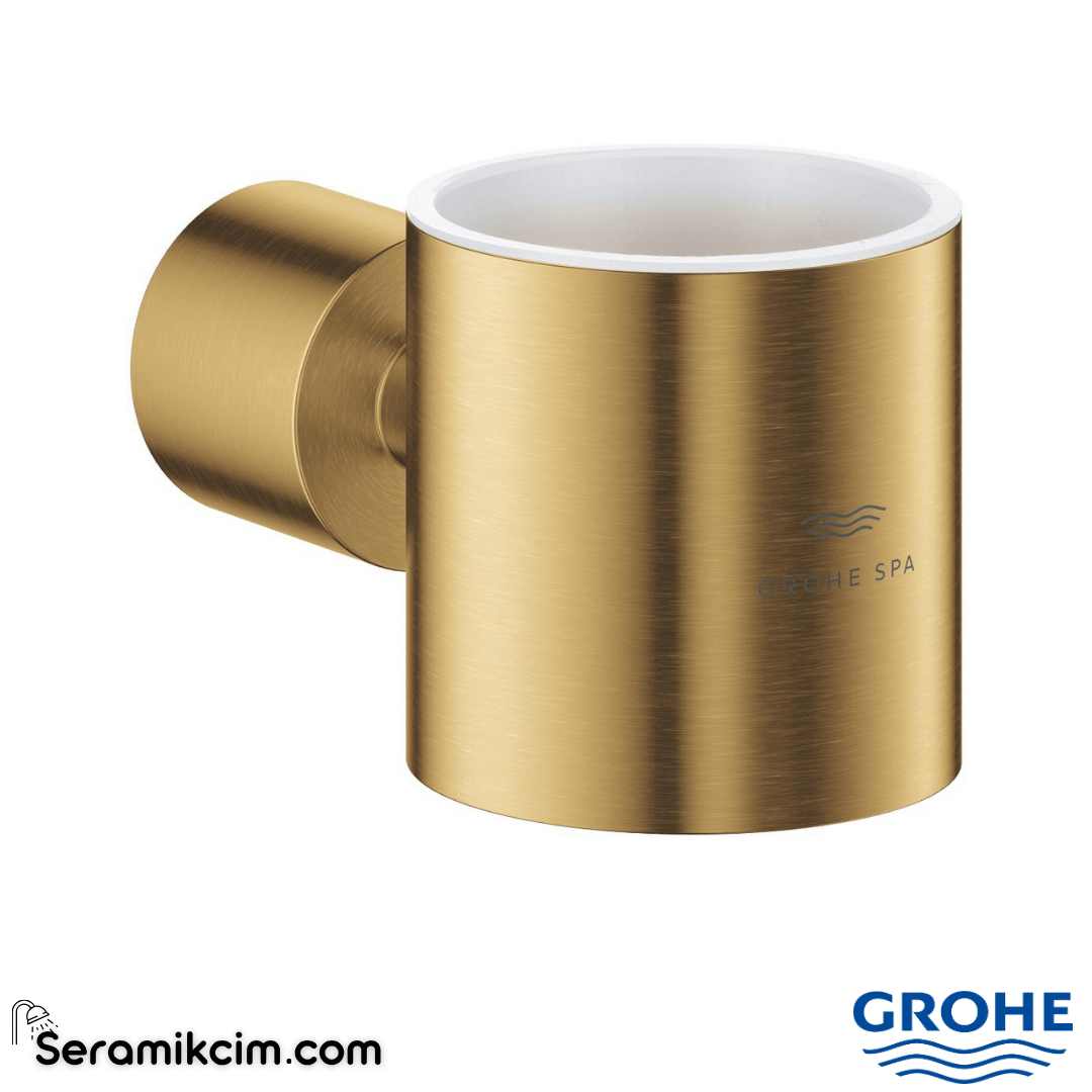 Grohe Atrio Cam Sabunluk Tutacağı, Fırçalı Altın 40884Gn0 - 40884GN0