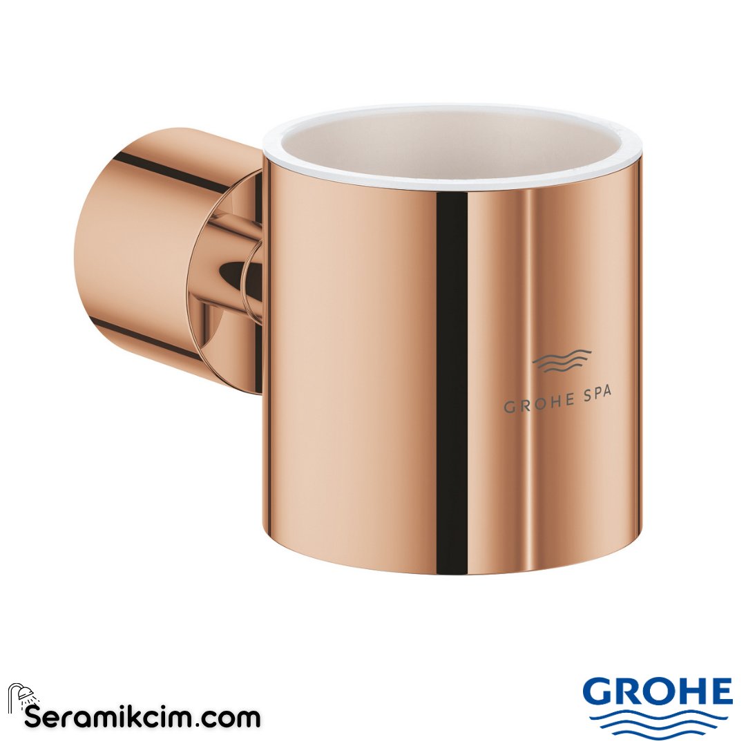 Grohe Atrio Cam Sabunluk Tutacağı, Parlak Bakır 40884DA0 - 40884DA0