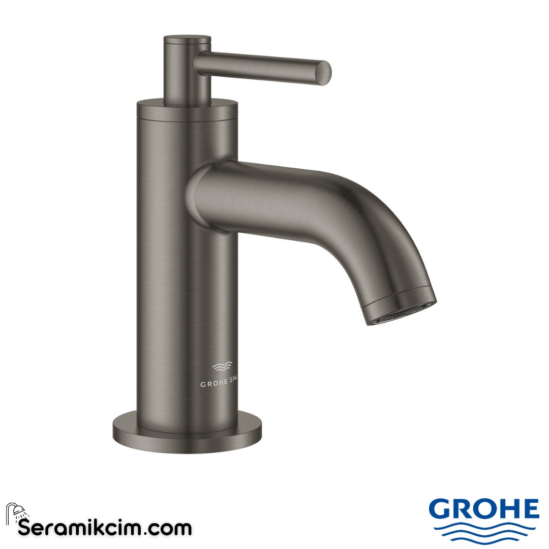 Grohe Atrio Lavabo Bataryası XS-Boy, Fırçalı Sert Grafit 20658AL0 - 20658AL0