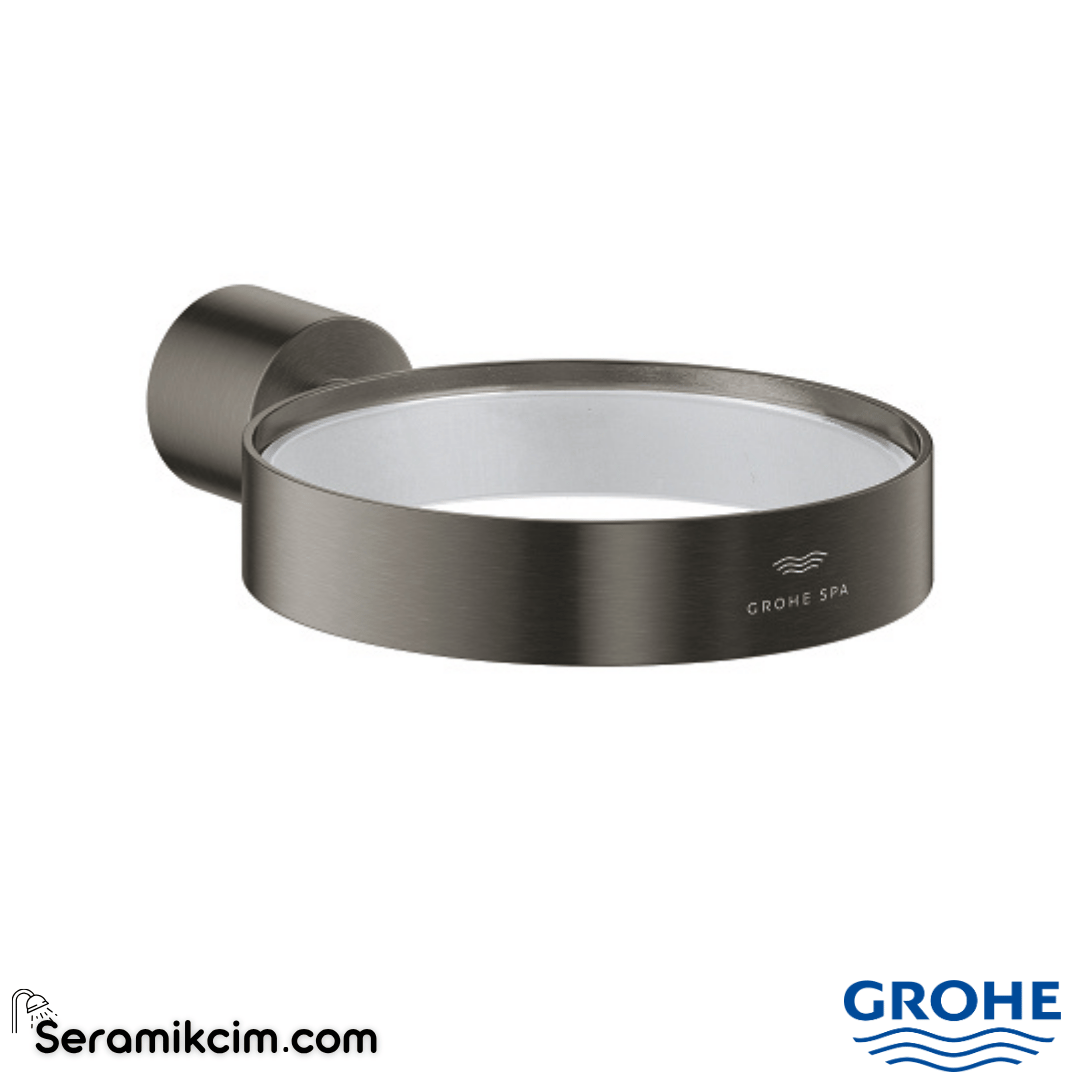Grohe Atrio Sabunluk Tutacağı, Fırçalı Sert Grafit 40885AL0 - 40885AL0