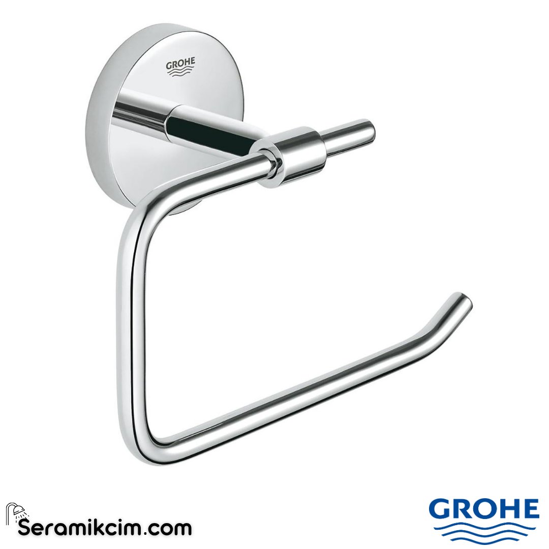 Grohe BauCosmopolitan Tuvalet Kağıtlığı, Kapaksız Krom 40457001 - 40457001