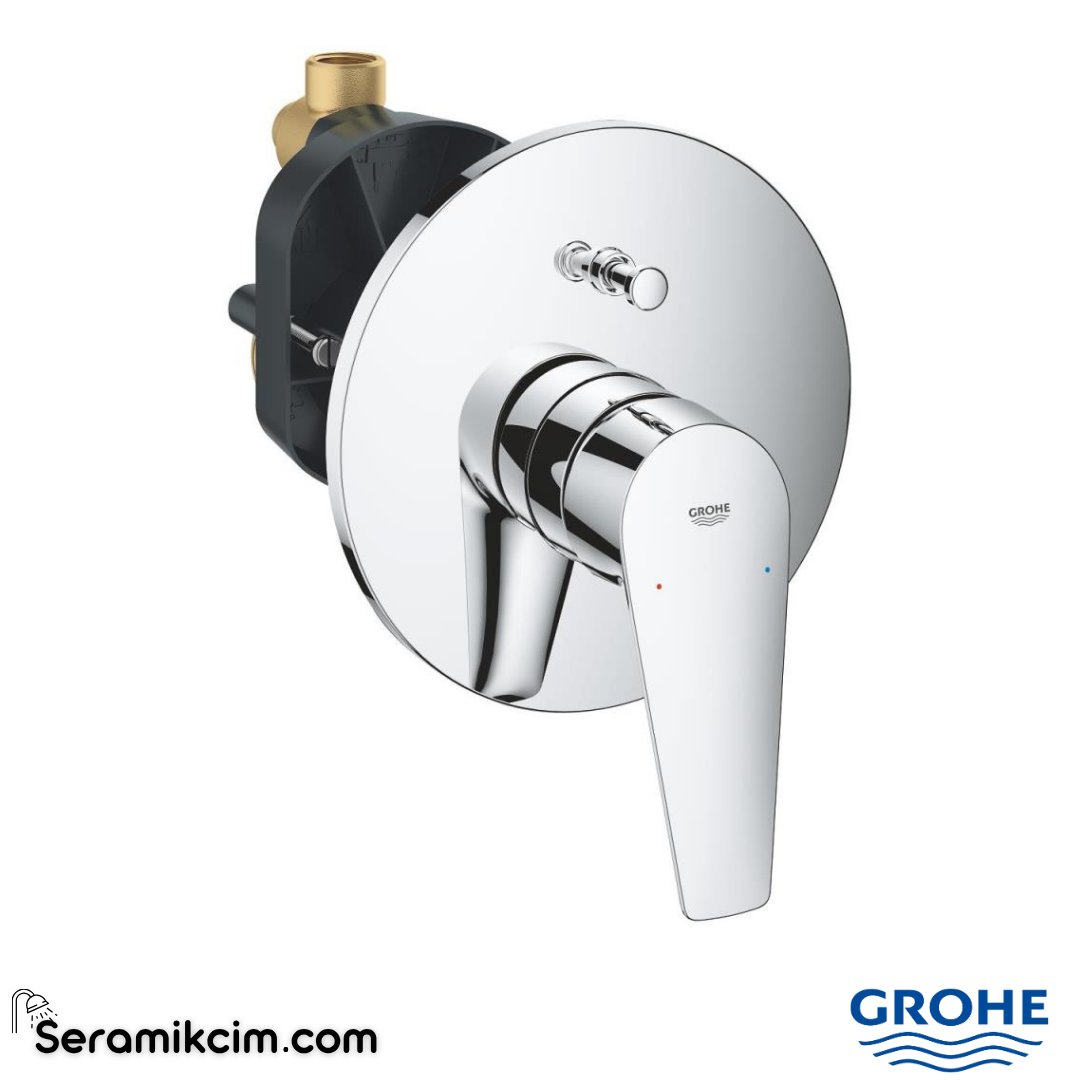Grohe BauEdge Ankastre Banyo Bataryası Krom 29079001