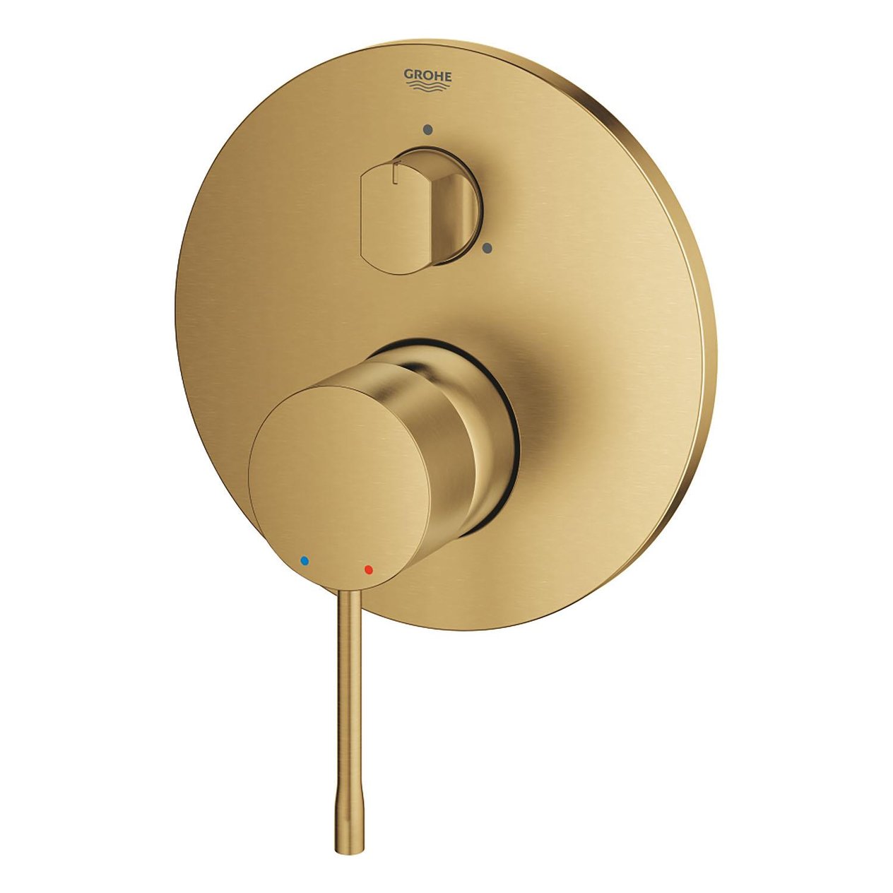 Grohe Essence Ankastre Banyo/Duş Bataryası (Sıva Üstü Grubu), 3 Yollu, Fırçalı Altın - 24092GN1 - 24092GN1