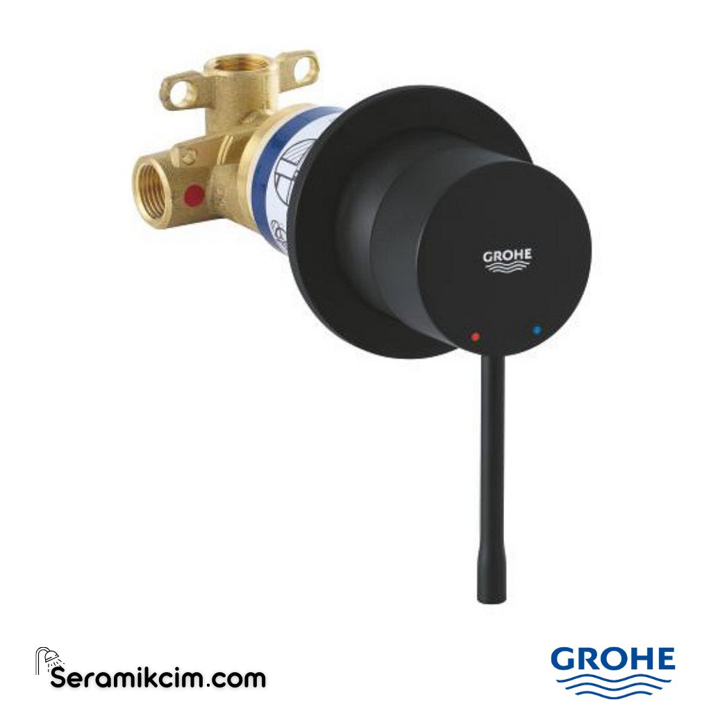 Grohe Essence Ankastre Duş Bataryası Hayalet Siyah 29197KF0 - 29197KF0