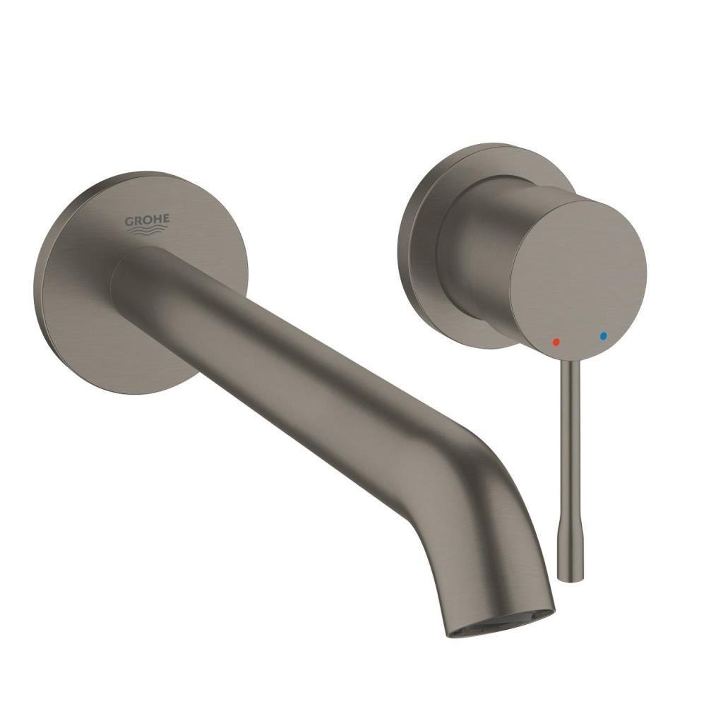 Grohe Essence Duvardan Ankastre Lavabo Bataryası L-Boyut (Sıva Üstü Grubu), Fırçalı Sert Grafit - 19967AL1 - 19967AL1
