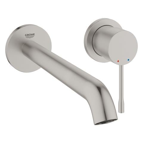 Grohe Essence New Duvardan Ankastre Lavabo Bataryası (Sıva Üstü Grubu), Paslanmaz Çelik - 19967DC1