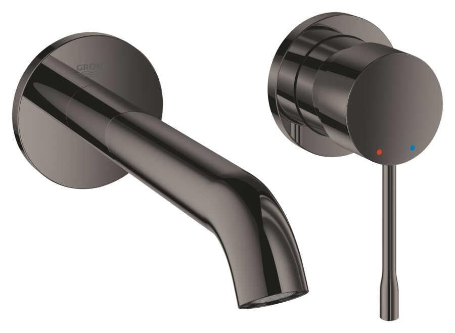 Grohe Essence New Duvardan Ankastre Lavabo Bataryası (Sıva Üstü Grubu), Sert Grafit - 29192A01
