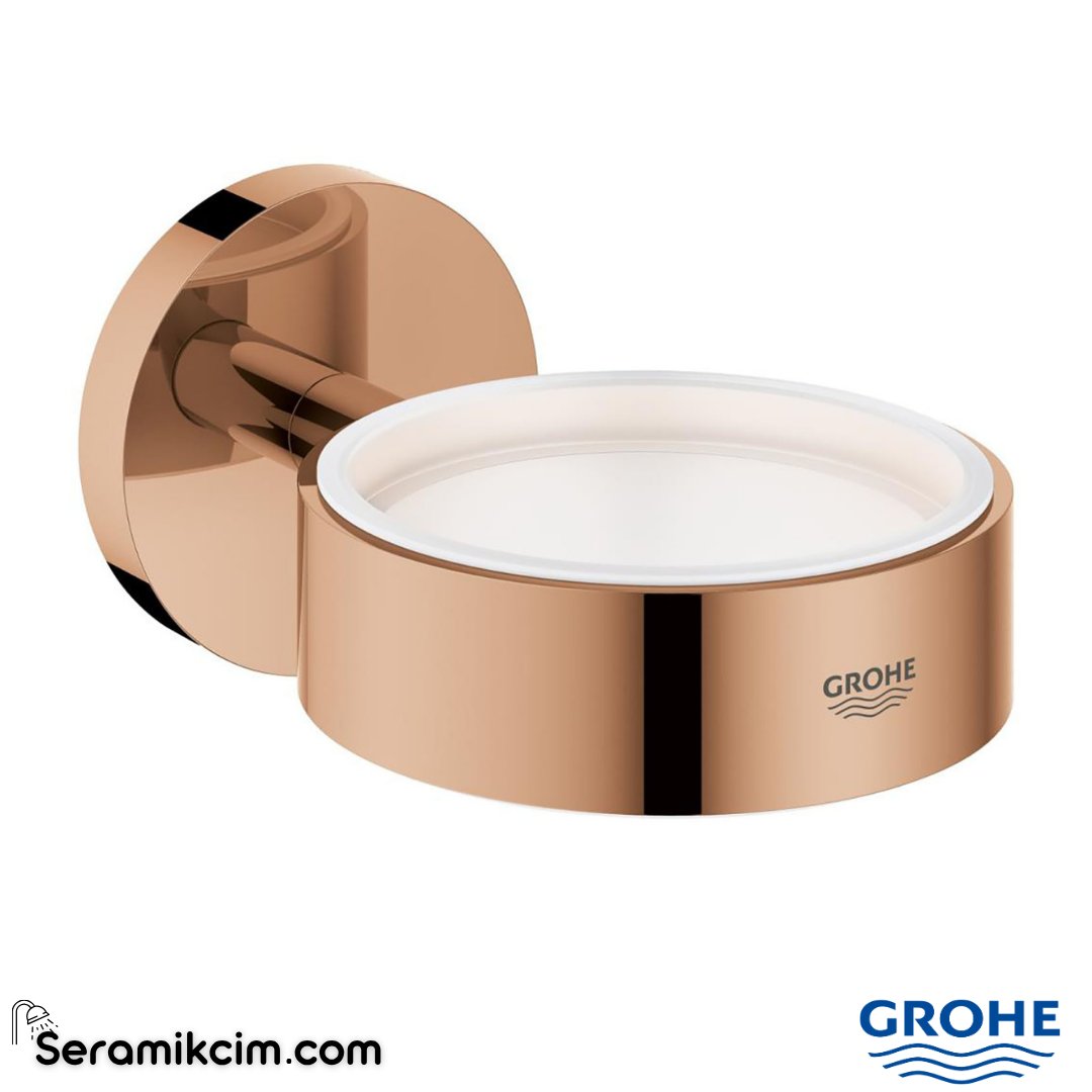 Grohe Essentials Sabunluk Tutacağı, Parlak Bakır 40369D