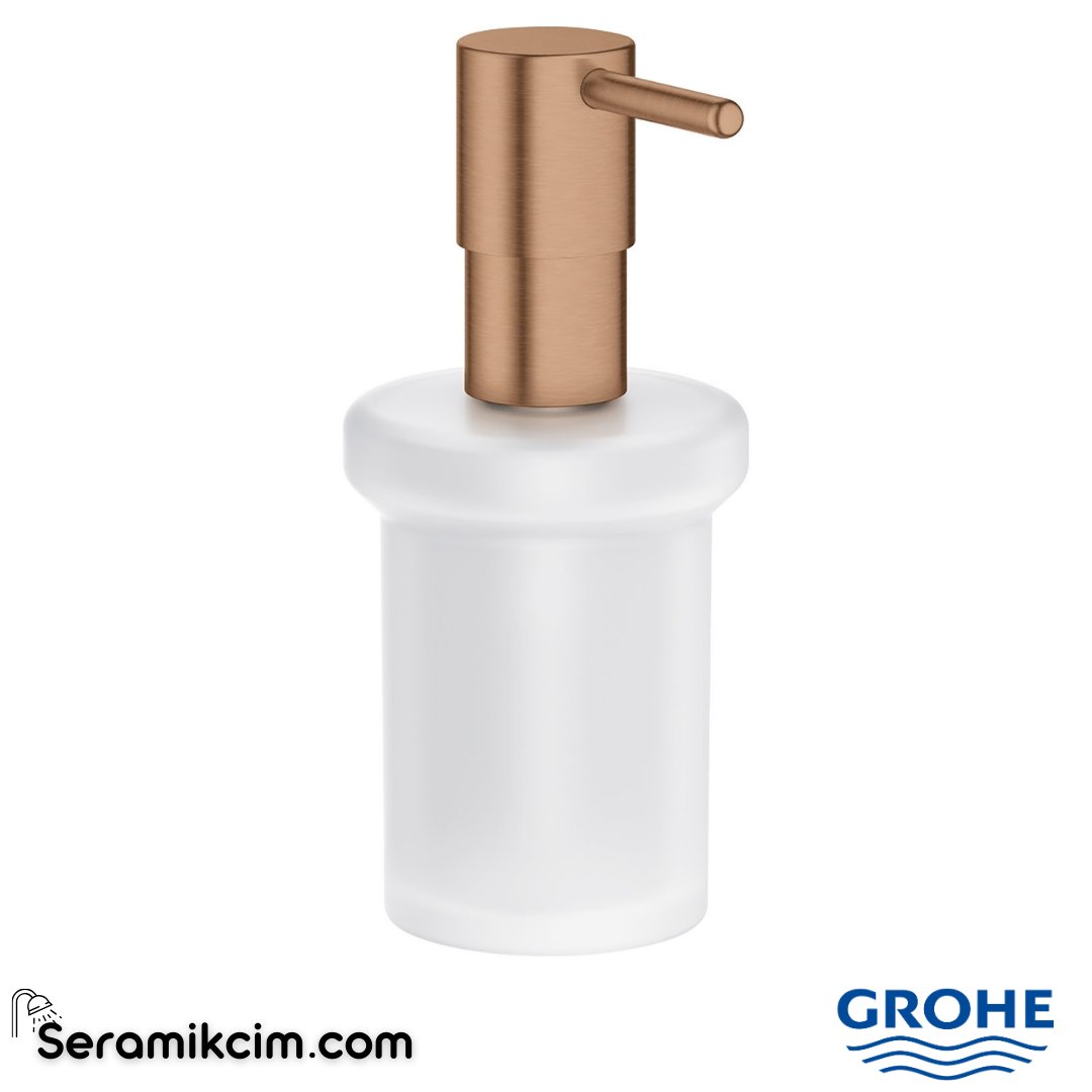 Grohe Essentials Sıvı Sabunluk, Fırçalı Bakır 40394DL1