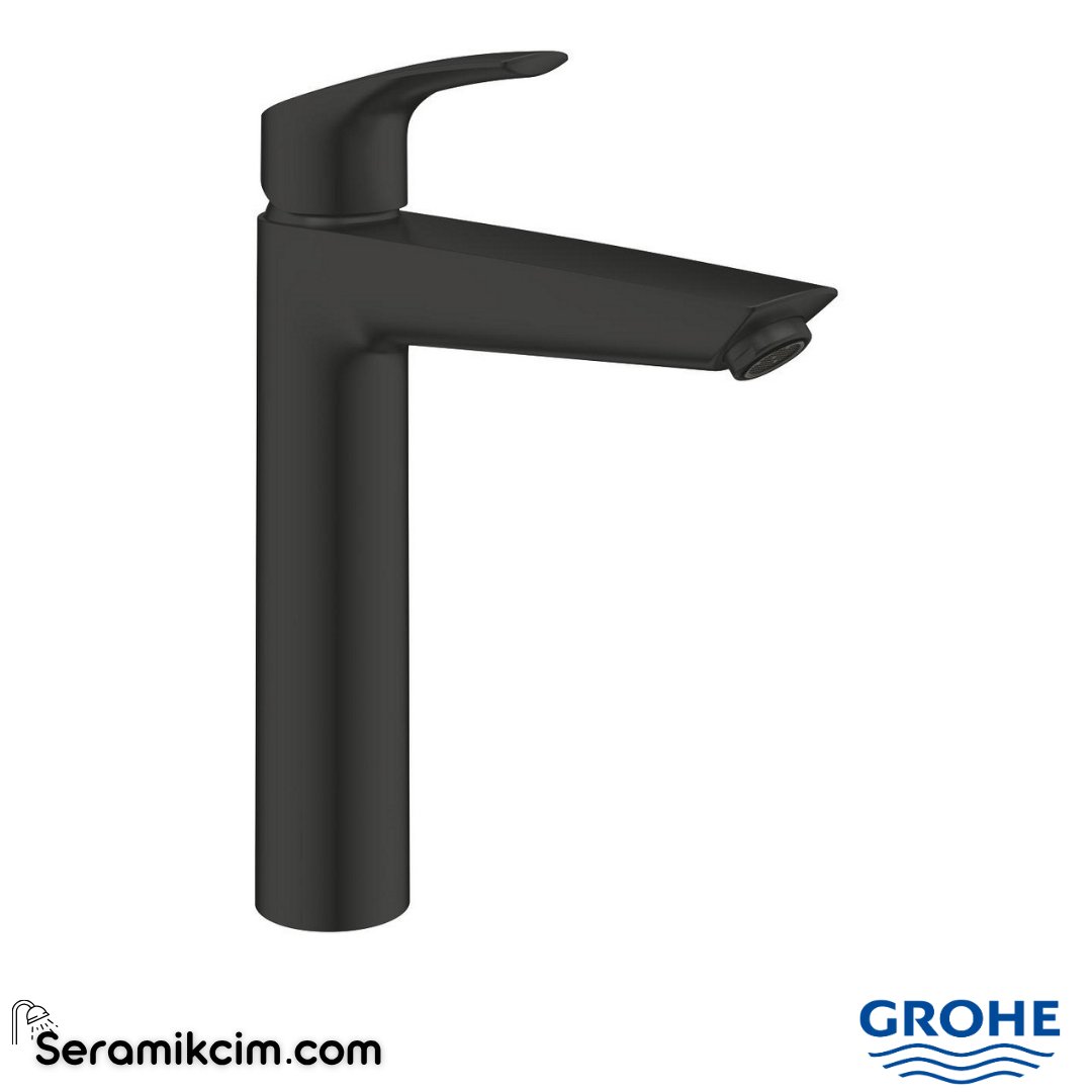 Grohe Eurosmart Çanak Lavabo Bataryası, Mat Siyah 239712433