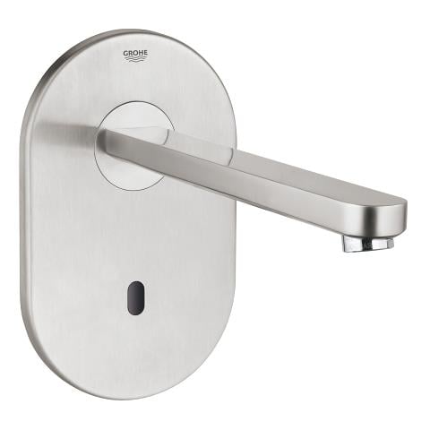 Grohe Eurosmart Cosmopolitan E Ankastre Fotoselli Lavabo Bataryası, Tek Su Girişli (Sıva Üstü Grubu), Paslanmaz Çelik