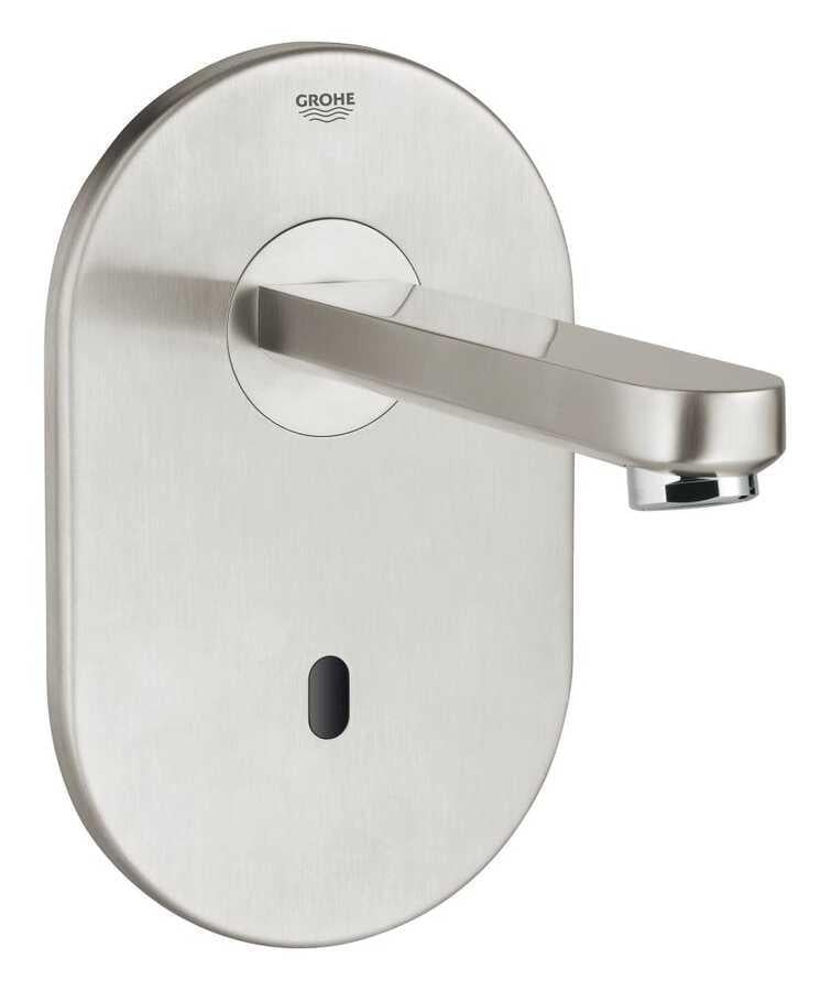 Grohe Eurosmart Cosmopolitan E Ankastre Fotoselli Lavabo Bataryası, Tek Su Girişli (Sıva Üstü Grubu), Paslanmaz Çelik