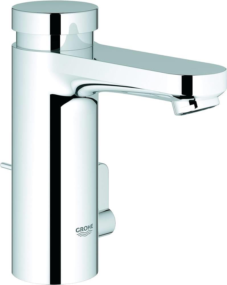 Grohe Eurosmart Cosmopolitan T Çift Su Girişli, Sıcaklık Sınırlayıcılı, Zaman Ayarlı Lavabo Bataryası, Sifon Kumandalı