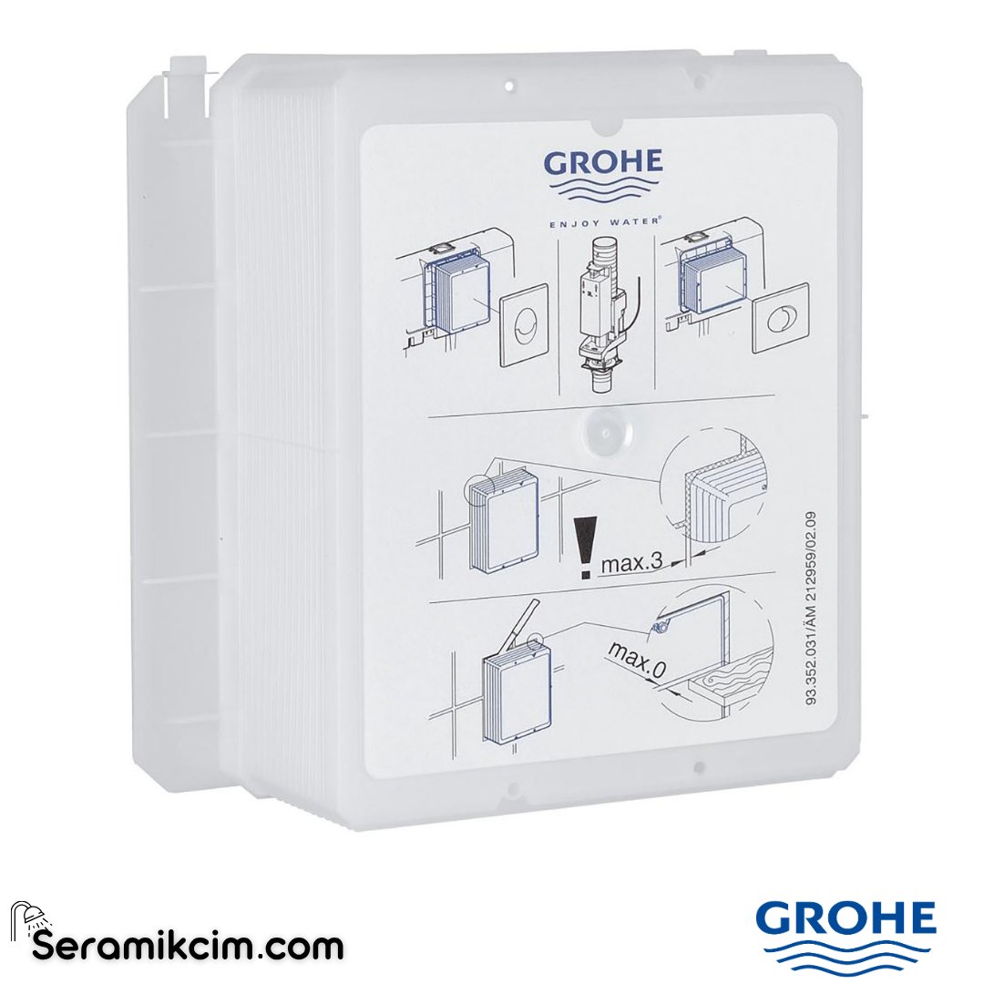 Grohe Gömme Rezervuar Panel Revizyonu İçin Kapak Şablonu 66791000 - 66791000