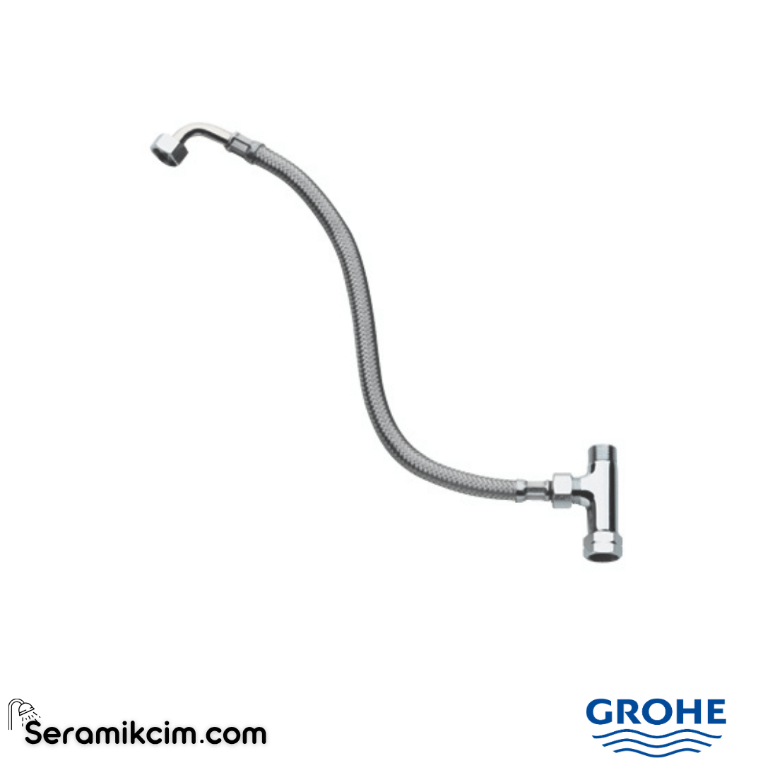 Grohe Mikro Termostat için T ve Esnek Boru Krom 47533000 - 47533000