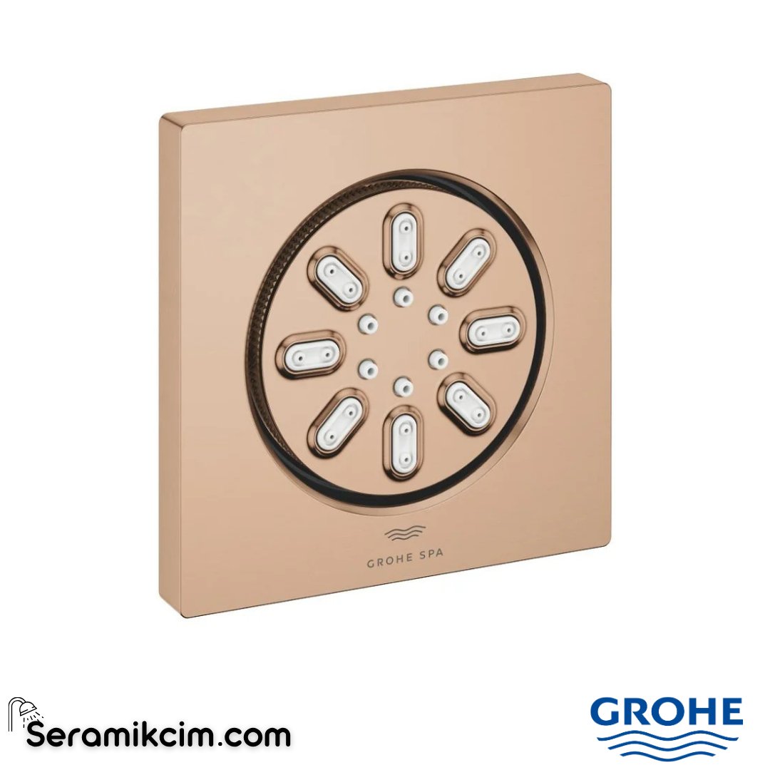 Grohe Rainshower Aqua Yan Jet, 2 Fonksiyonlu, Fırçalı Bakır