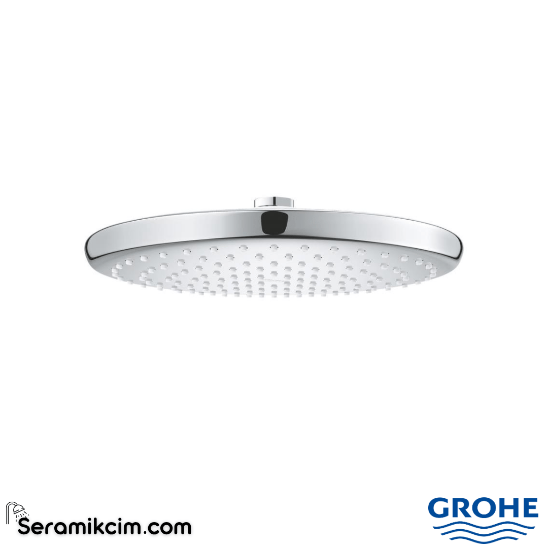 Grohe Tempesta 250 Tepe Duşu Tek Akışlı, 25cm, Krom-Beyaz Krom 26666000 - 26666000