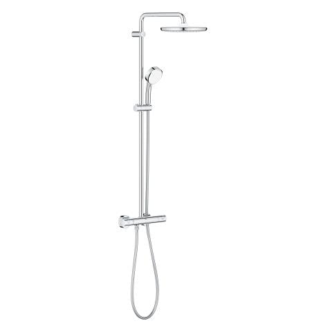 Grohe Tempesta Cosmopolitan System 250 Duvara Monte Termostatik Bataryalı Duş Kolonu, Krom-Beyaz - 26670000