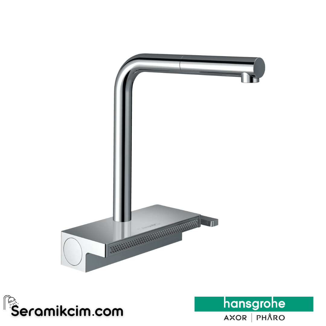 Hansgrohe Aquno Select M81 250 Tek Kollu Eviye Bataryası 2 Jetli Spiralli Krom 73836000