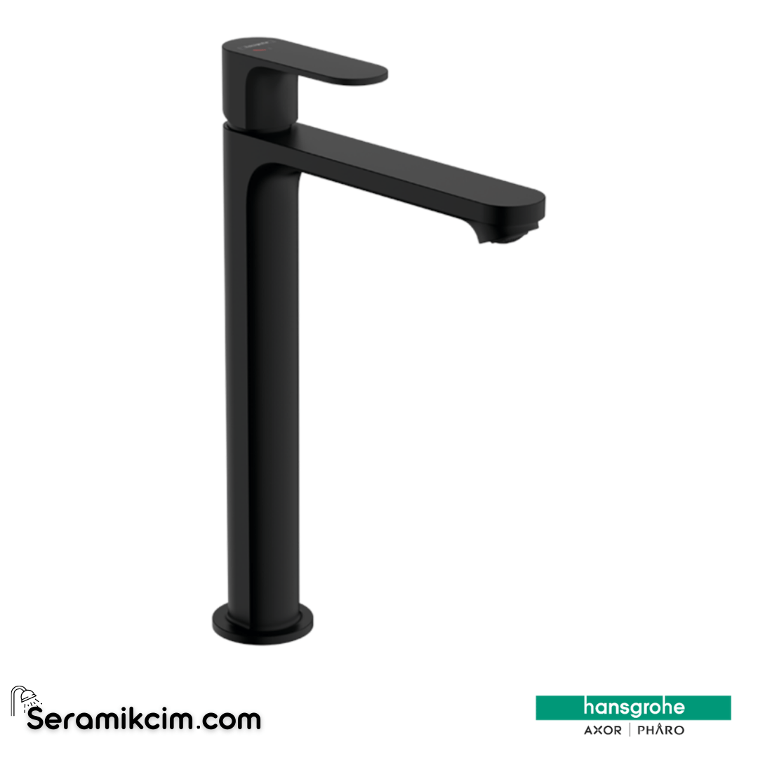 Hansgrohe Rebris E Eviye Bataryası S Tek Kollu Lavabo Bataryası 240 Coolstart Ecosmart Çanak Lavabolar İçin Kumandalı Satin Siyah 72590670 - 72590670