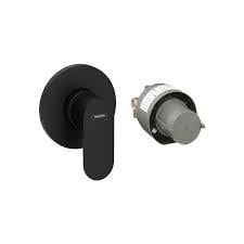 Hansgrohe Rebris E Eviye Bataryası S Tek Kollu Duş Bataryası Ankastre (13620180 İç Set Dahil) Satin Siyah 72648670 - 72648670